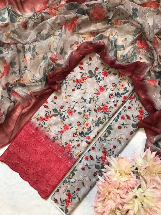 3 PCs Swiss Lawn Breeze Style
